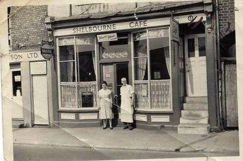 After trench warfare in the First World War, Horace Ludlam (right) set up the Shelbourne Cafe in Maidstone