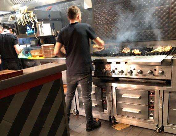 Dimitri Tzanakakis took this picture to show his concerns at the Aylesford Nando's restaurant
