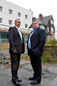 Chris Richardson and Ernie Berntsen, the former owners of the Coniston Hotel, Sittingbourne