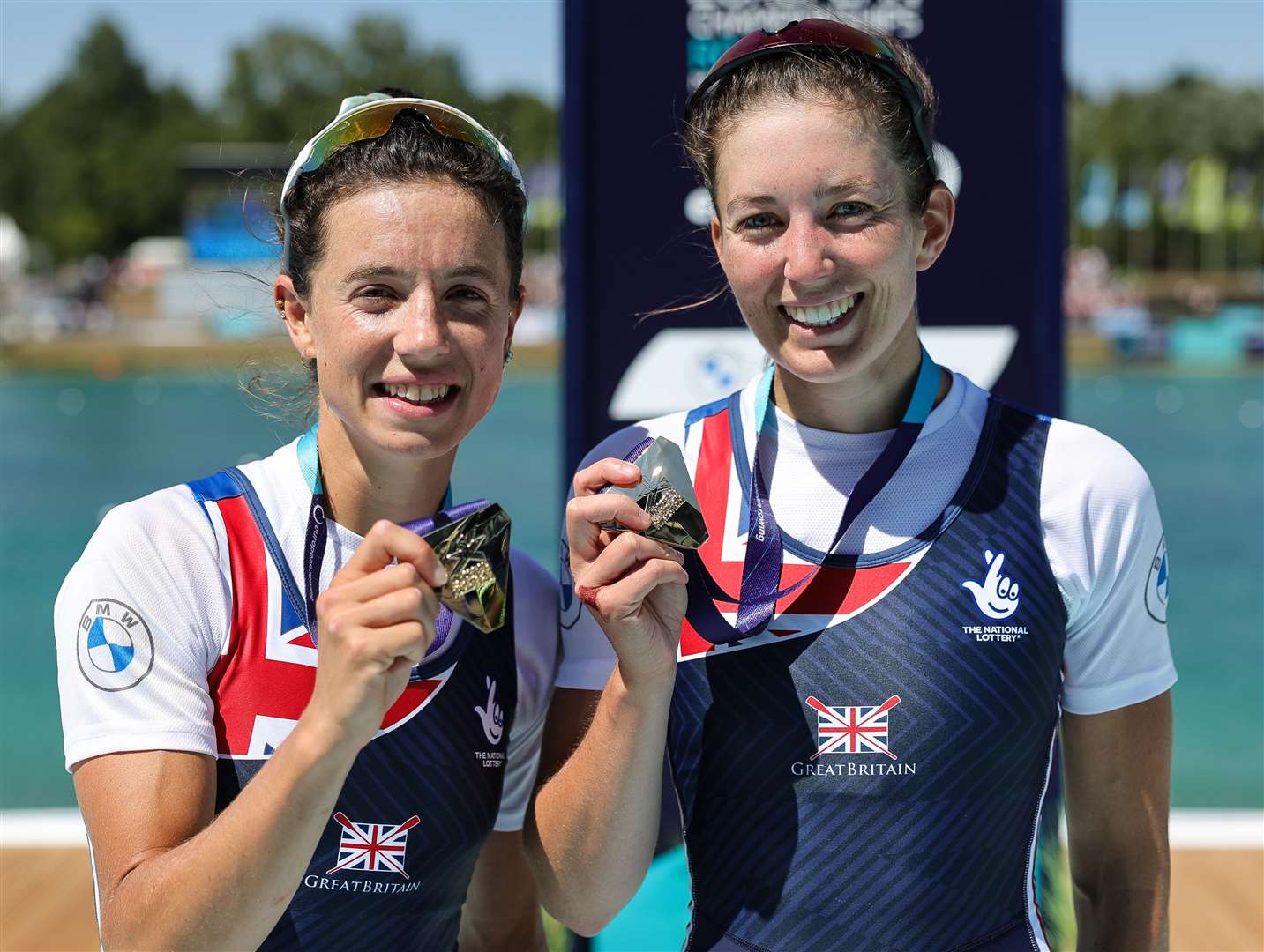 Imogen Grant and Emily Craig added to their medals at the European Championships in Munich, above, with victory at Racice. Picture: British Rowing