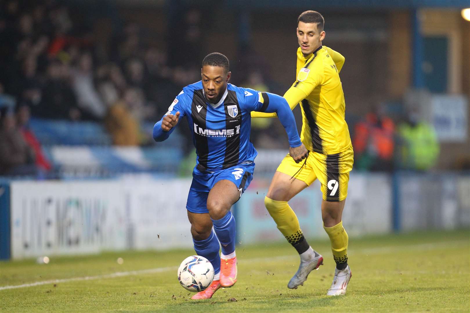 Ryan Jackson on the attack for Gillingham Picture: KPI