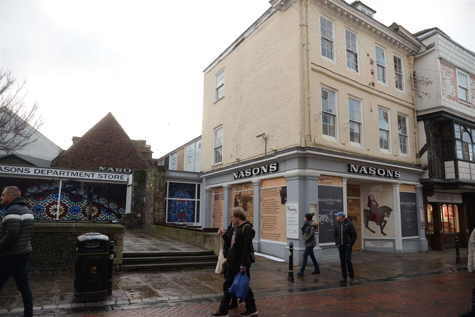 The existing derelict Nasons site in Canterbury High Street
