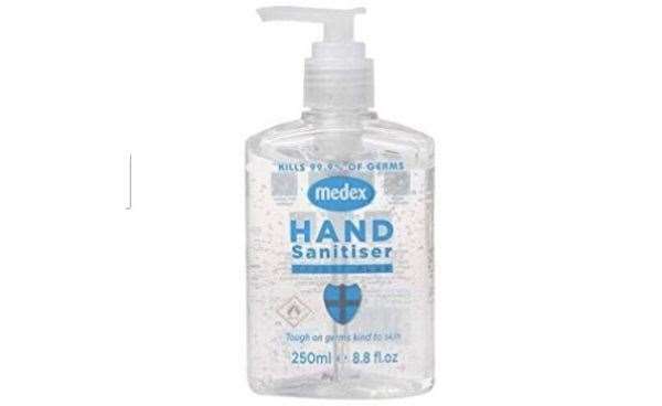 The hand sanitiser Mrs Spain left on the counter was large with a dispenser