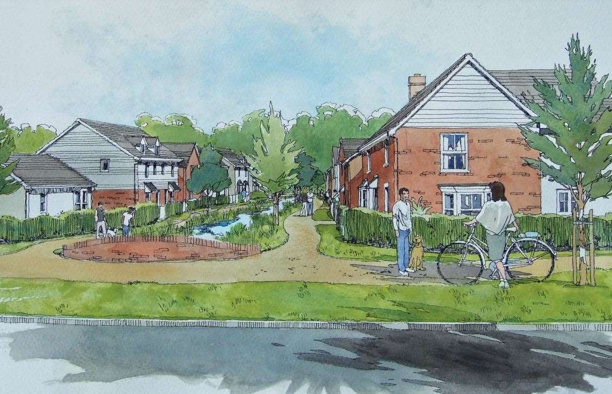 A drawing showing 'the character of the development' that is being proposed. Picture: Colwyn Foulkes and Partners