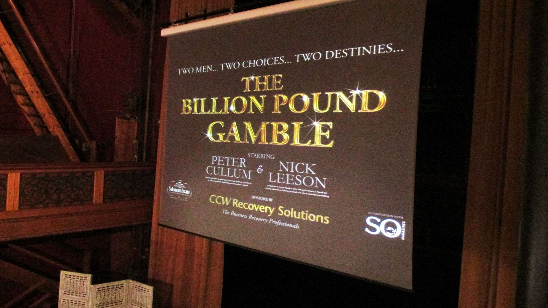 The Billion Pound Gamble was held in the Salomons Estate in Tunbridge Wells