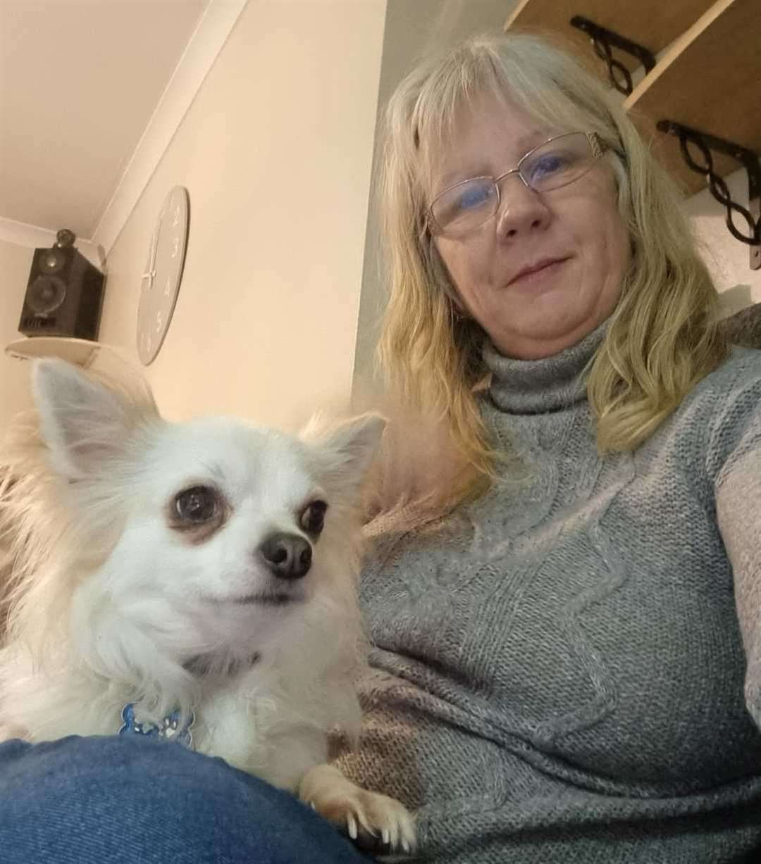 Molly Green's pet Chihuahua was attacked by a larger dog in Breadlands Road, Ashford