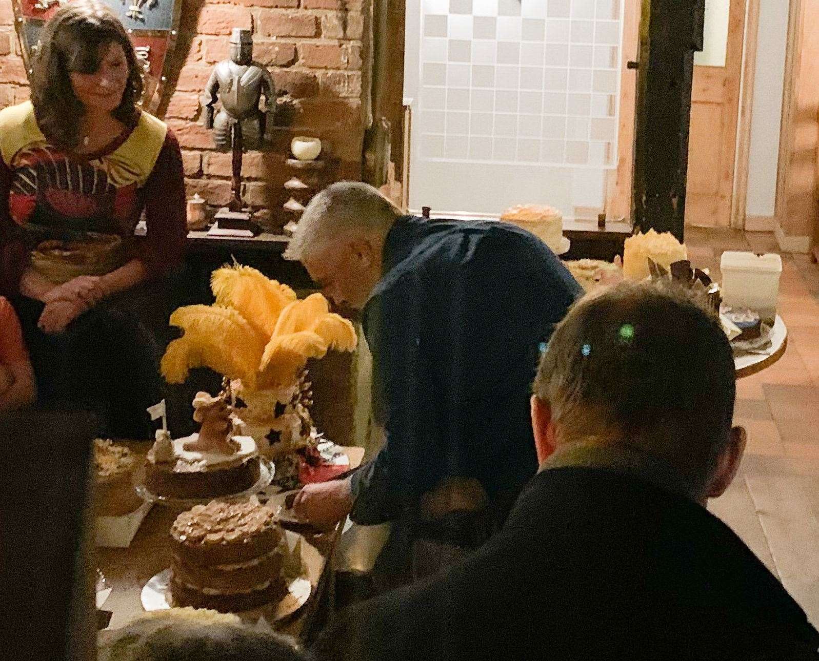 Paul Hollywood at a charity bake-off in a Kent village Picture: SWNS