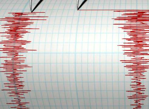 Earthquake tremors. Stock photo