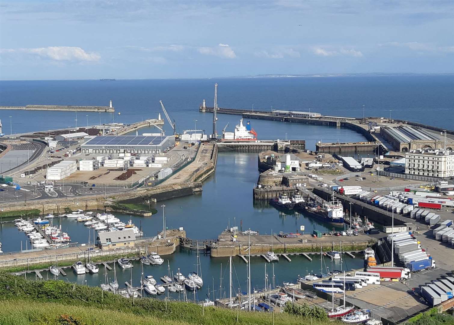 The ships cannot be charged at Dover of Calais docks