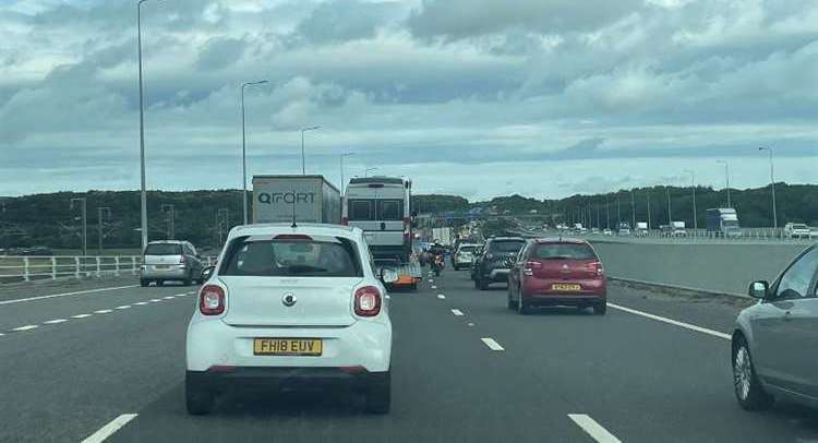Travellers have been facing delays all week due to the roadworks. Picture: Sean McPolin