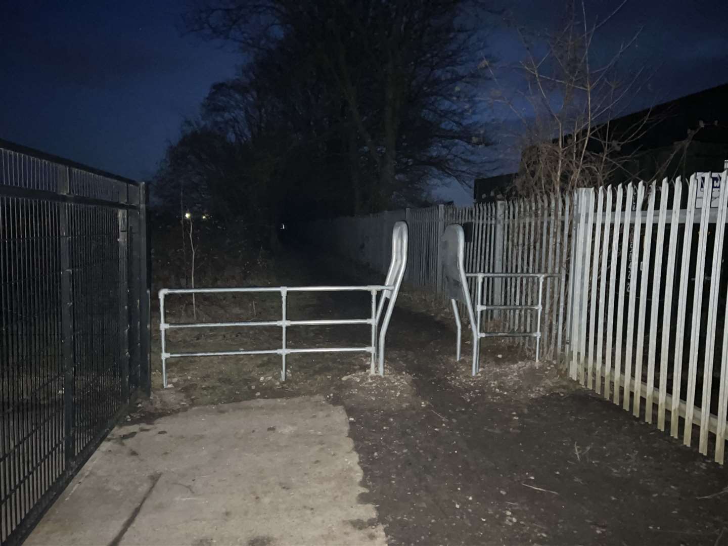Barriers have been installed near Mangravet Receation Ground, Maidstone, to stop nuisance bikers. Picture: Cllr Brian Clark