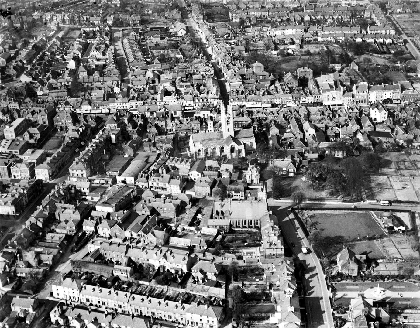 Ashford town centre, pictured in the 1920s