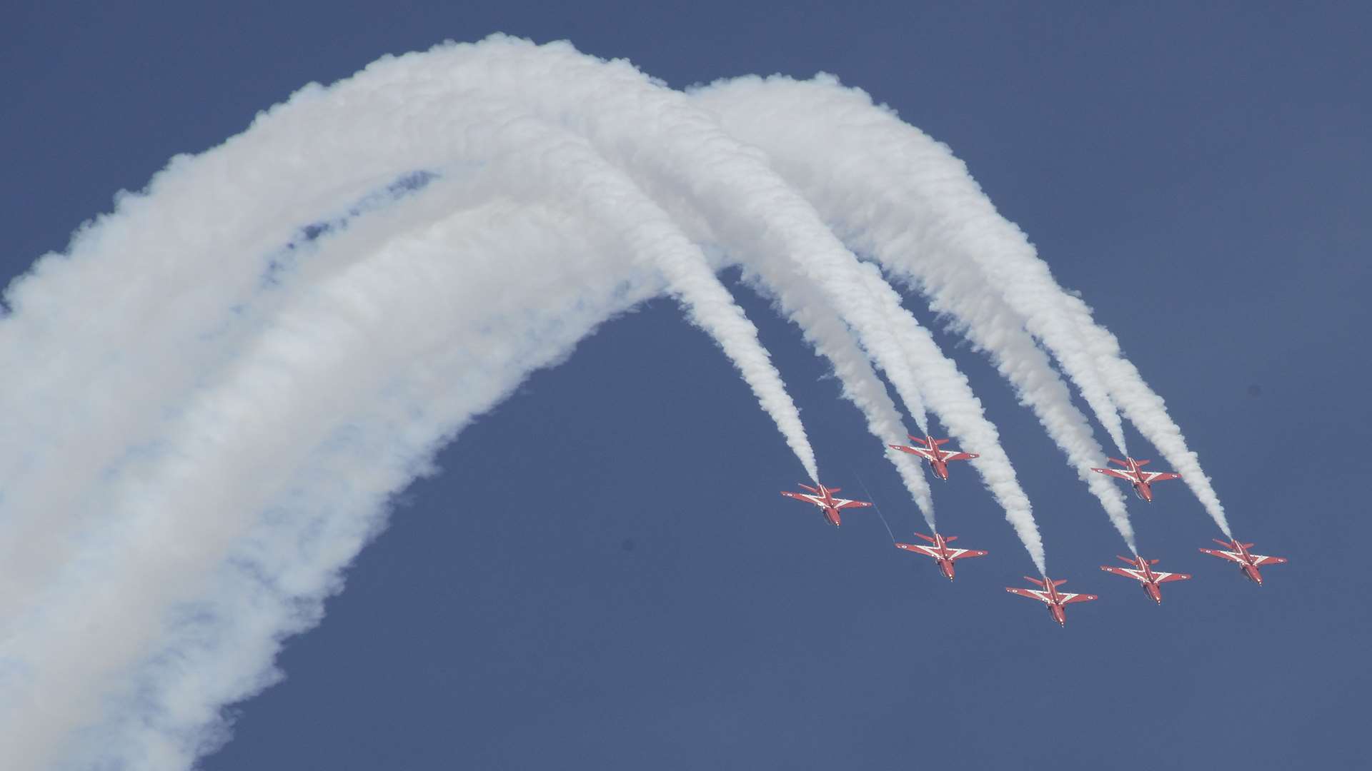 Red Arrows opened the show. Picture: Paul Amos