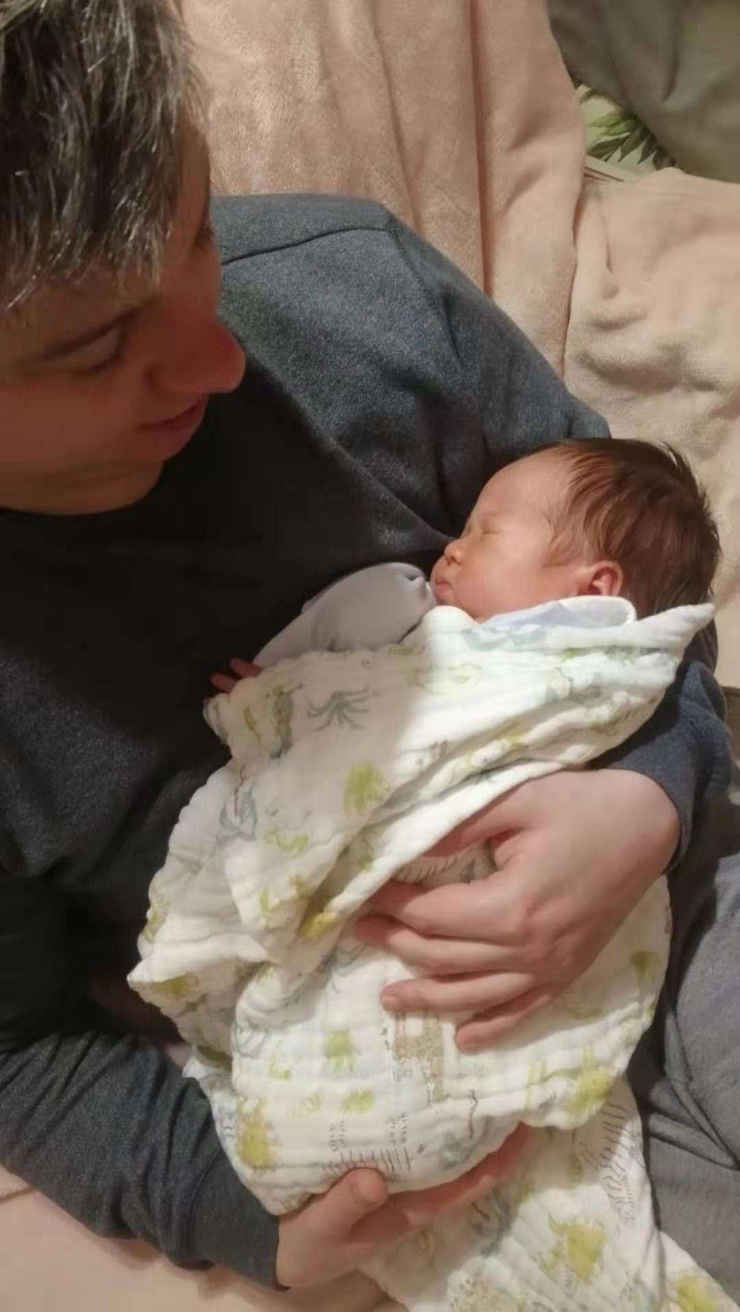 Adam and baby Austin