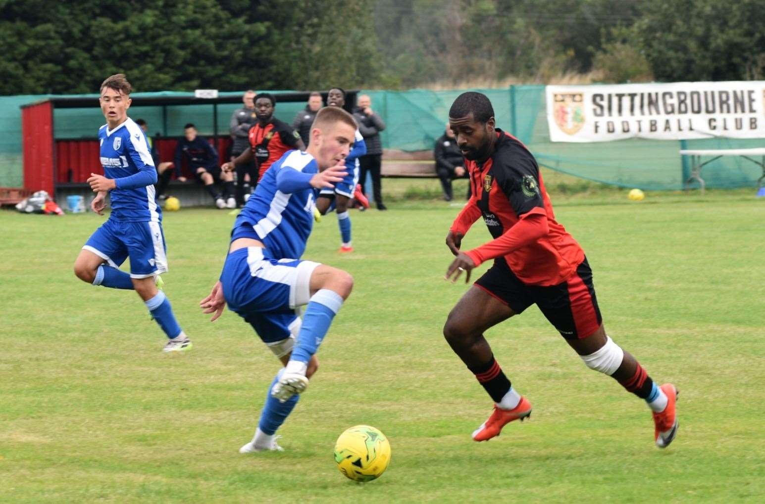 Match action between Sittingbourne and Gillingham under-23s Picture: Ken Medwyn (41700781)