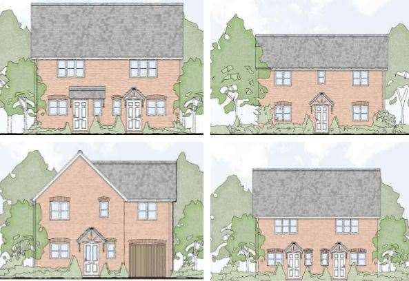How some of the new houses in Elm Lane, Minster, will look. Picture: Provectus Developments