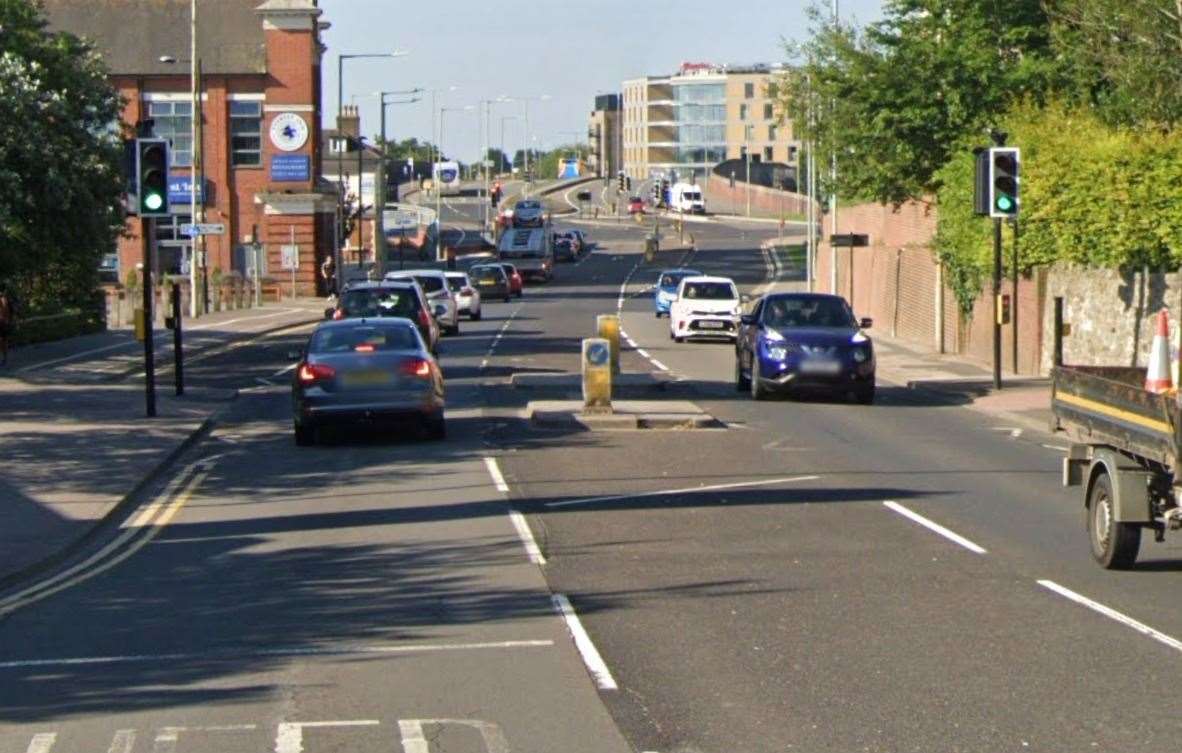 Fagueira was stopped in Station Road, Ashford. Picture: Google