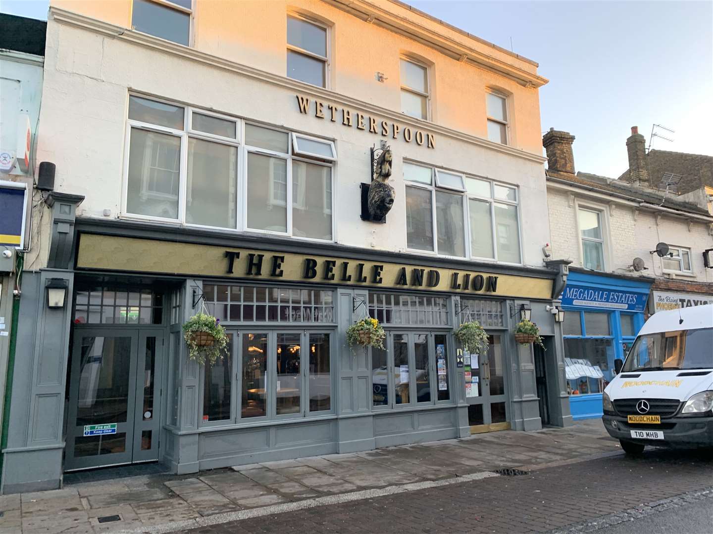 The Belle and Lion Wetherspoon pub in Sheerness High Street opened in 2014