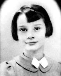 A school photo taken of Audrey Hepburn around the time she was moved to Elham, Kent. Picture: Elham Historical Society