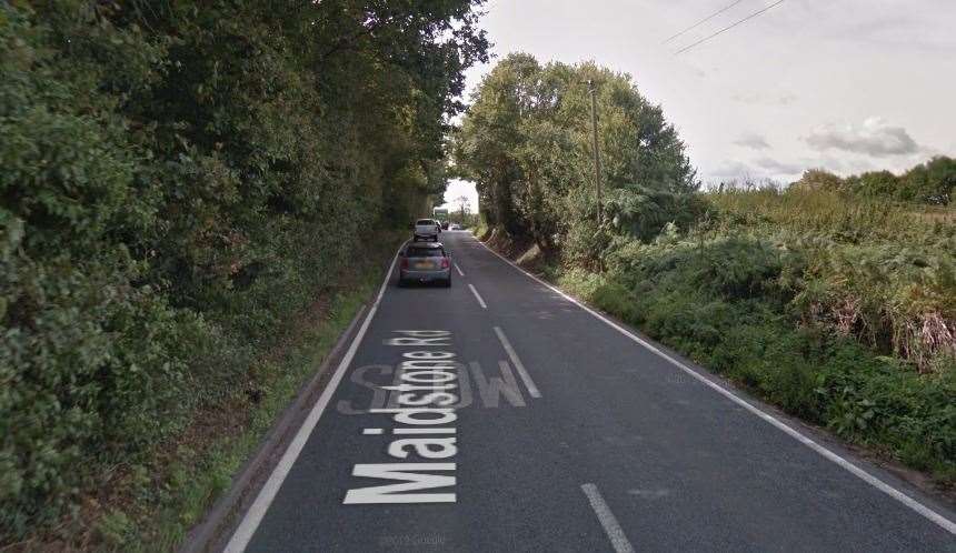 A man's body was found near the A228, Maidstone Road Picture: Google