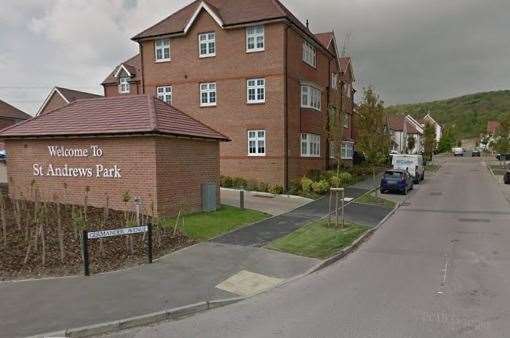 The development will expand on St Andrews Park at Halling. Picture: Google