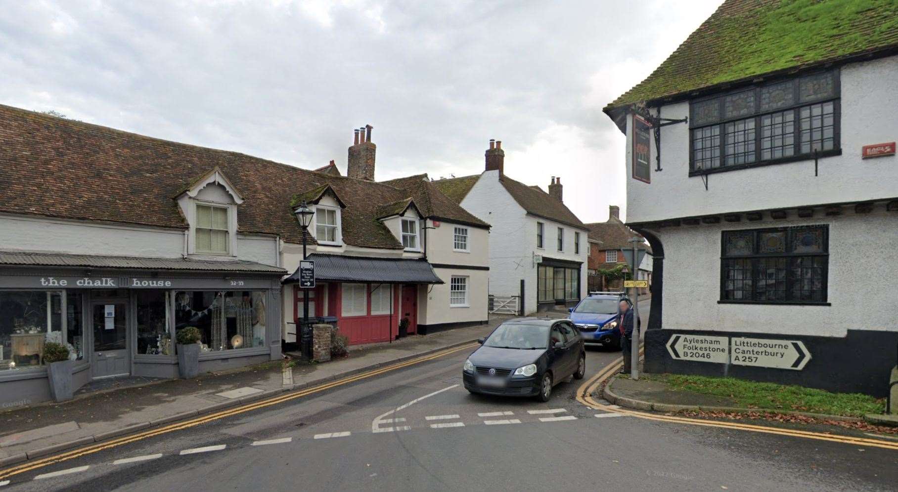 B2046 Wingham High Street as seen from the A257. Picture: Google