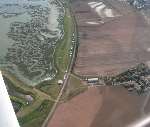 Aerial view of Chris Draper's airfield