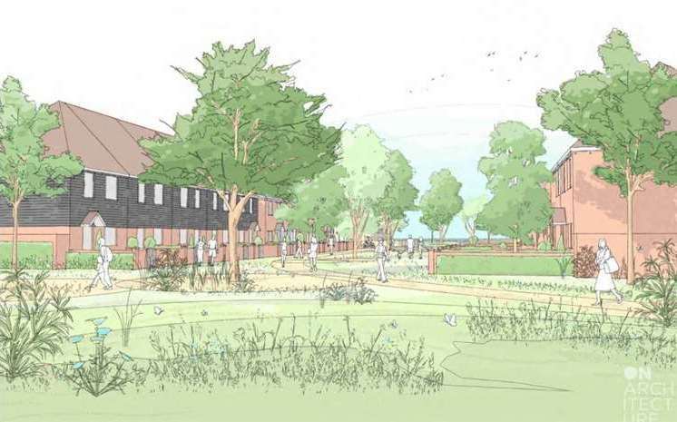 Plans for the new homes that are set to be built by the Eurolink industrial park. Picture: Swale council planning document