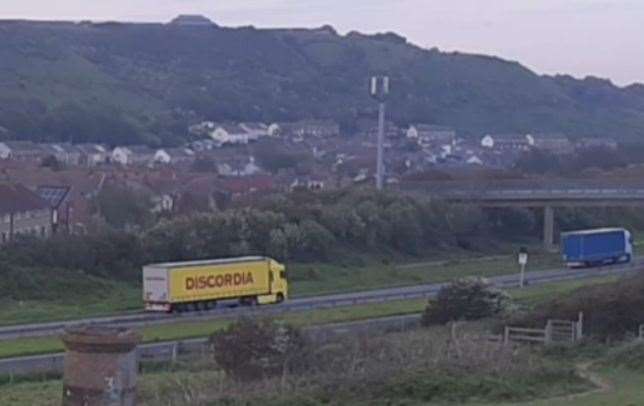 The A20, heavily used by lorries, is right next to the Aycliffe estate. Stock image