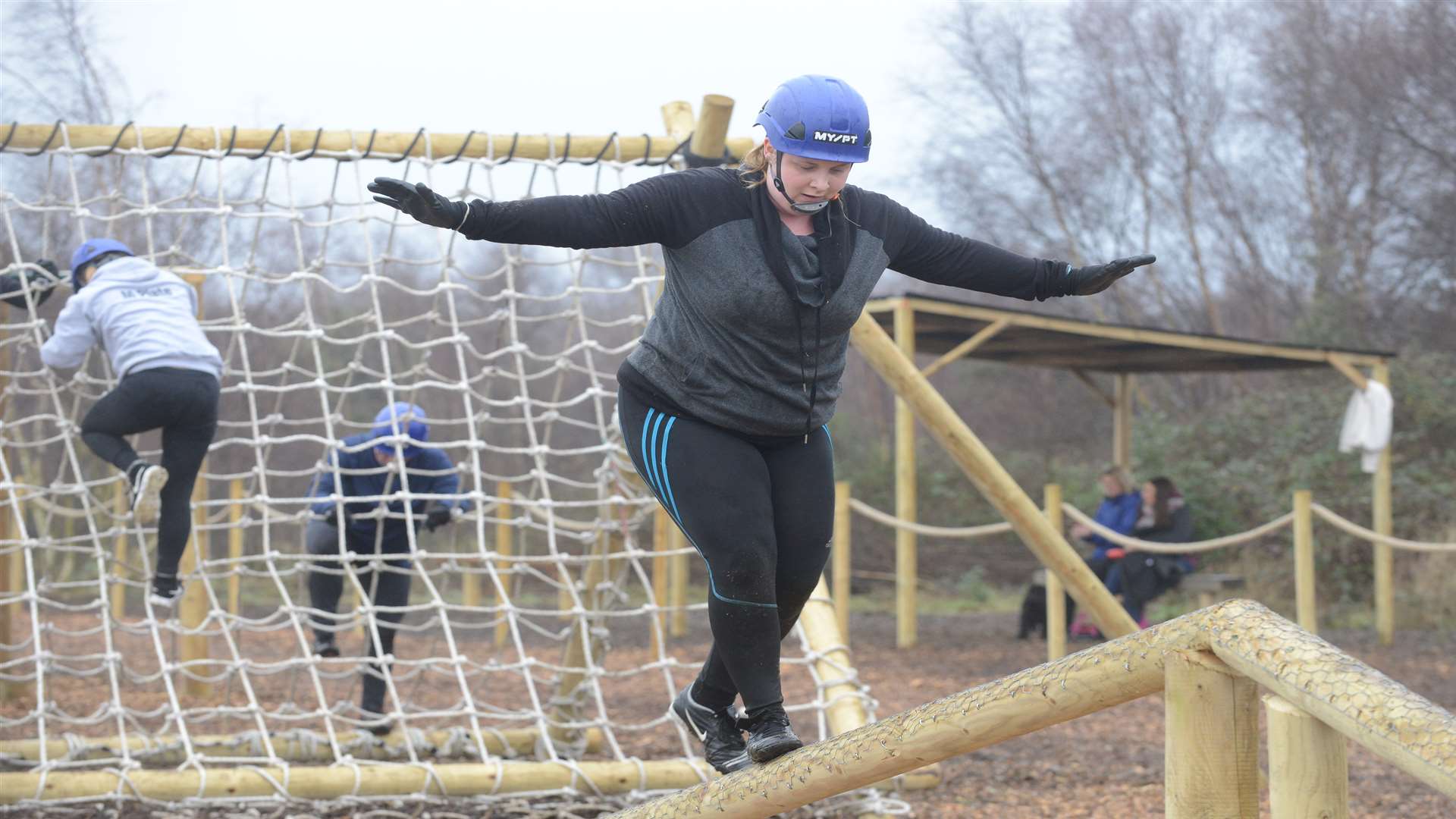 A previous assault course fitness session at Betteshanger Park, Deal.