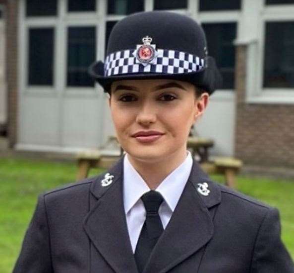 PC Aimee Smith helped deliver a baby in the back of a car on the M25 near Dartford. Picture: Kent Police