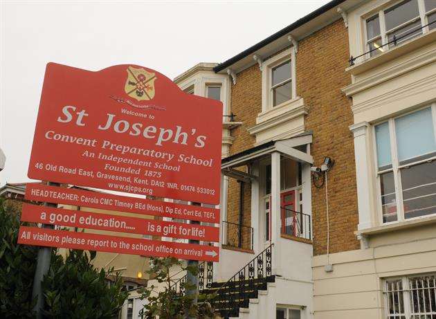 St Joseph’s Convent Preparatory School in Old Road East, Gravesend.