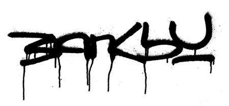The tag of graffiti artist Banksy