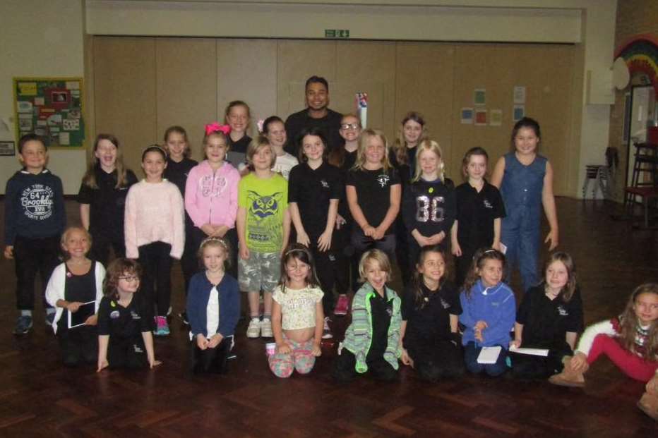 Ricky spoke to the children about his career in showbiz