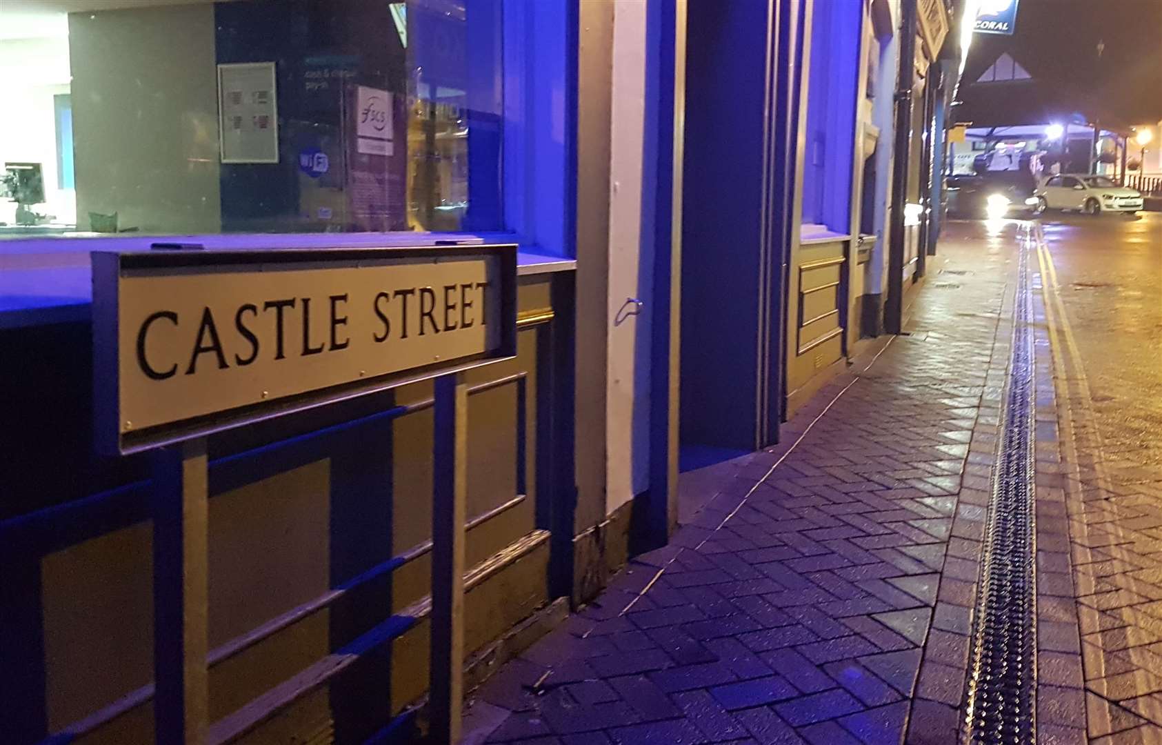 The drama unfolded in Castle Street