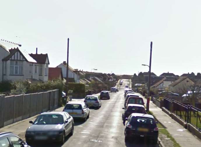 The attack happened in Terminus Drive, Herne Bay. Picture: Google.