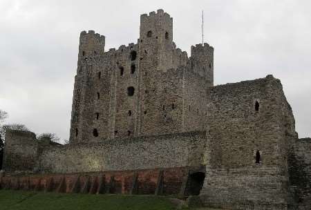 Rochester Castle will provide the backdrop to the start of the race