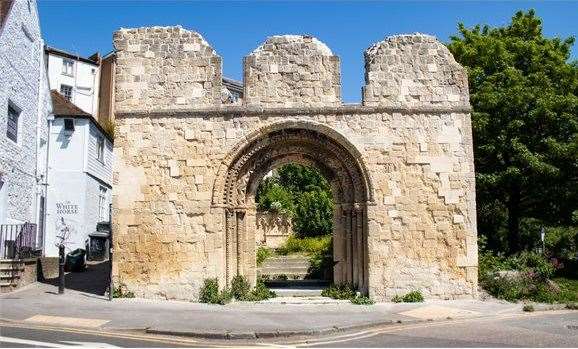 The new McDonald's in Dover would be next to the ruins of St James' Church