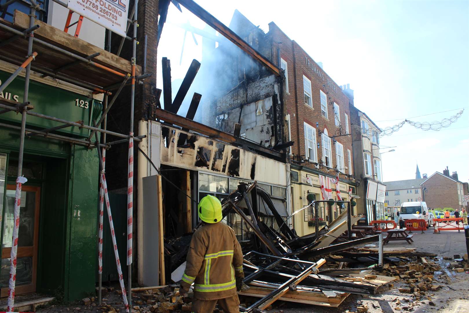 The building was destroyed in the early-morning Margate blaze