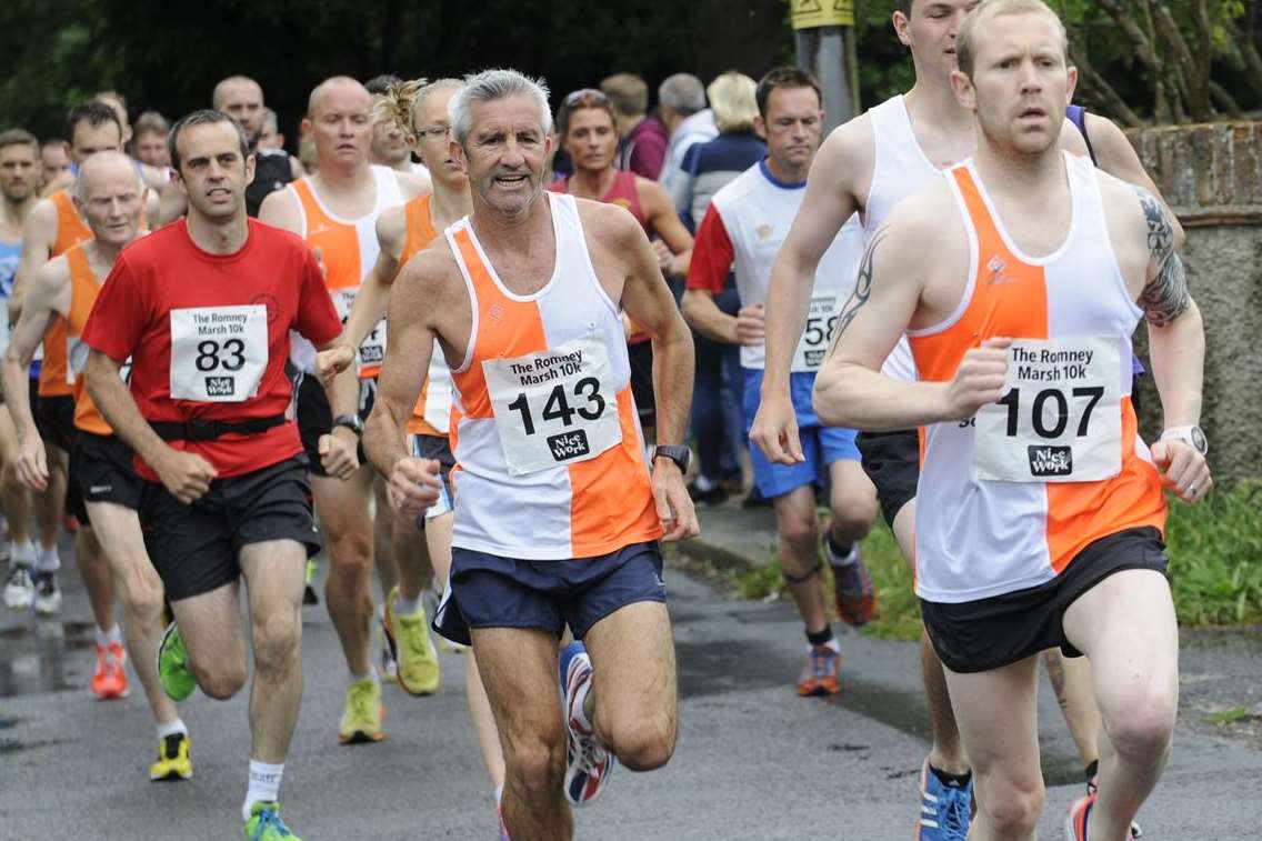 Athletes up and running at the Romney Marsh 10k Picture: Gary Browne