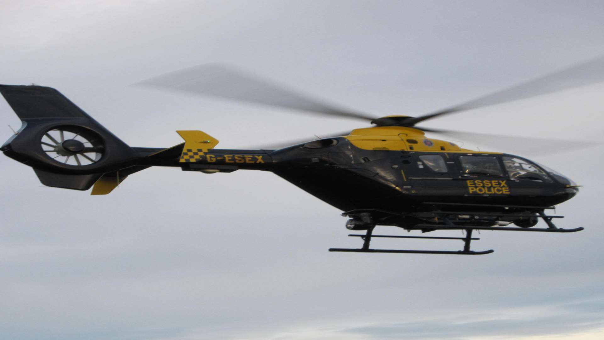 The police helicopter was used in the search. Stock picture: Kent Police