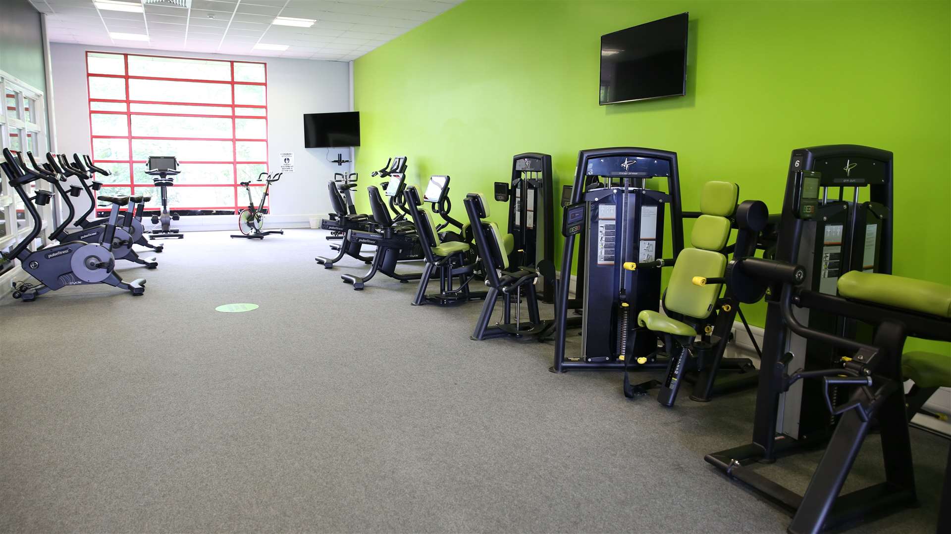 The gym inside the current centre