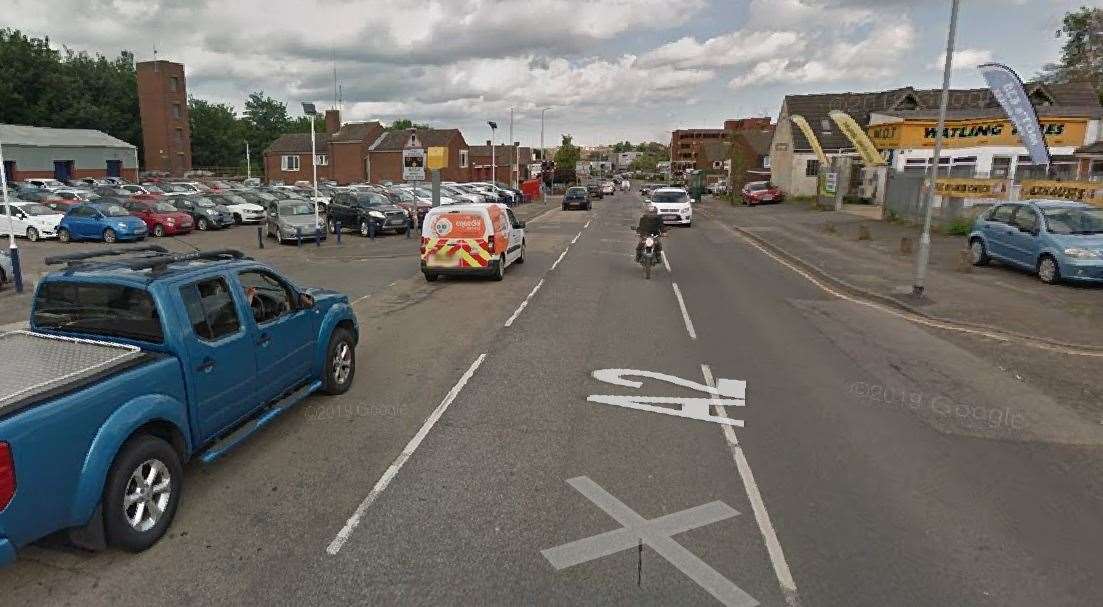 The incident happened on St Michael's Road, Sittingbourne, at around 5.20pm. Picture: Google