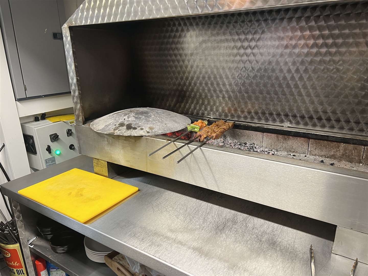 The grill at the Cinar Kitchen. Picture: Megan Carr