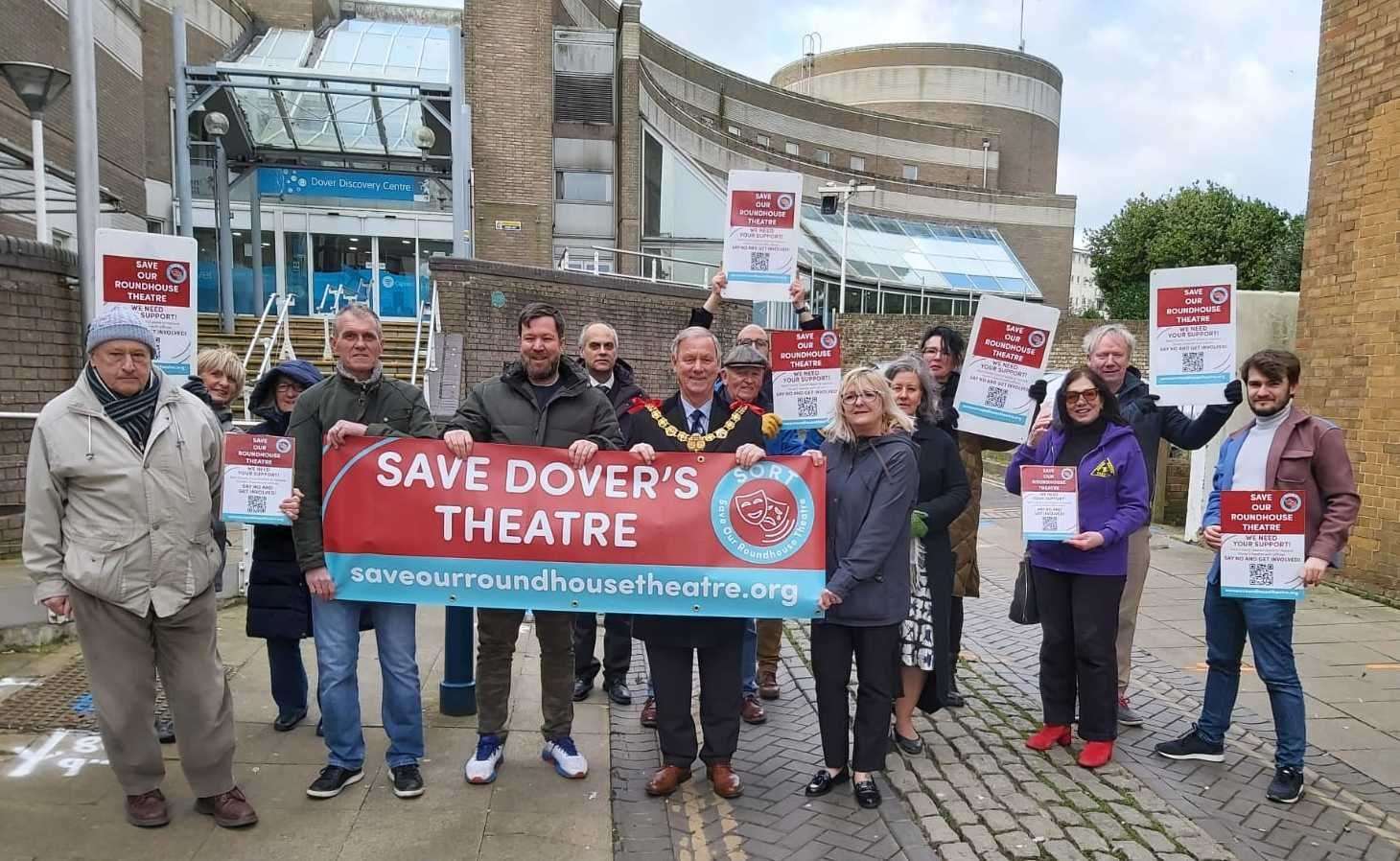 Campaigners have lobbied to save Dover's only theatre. Picture: Save Our Roundhouse Theatre