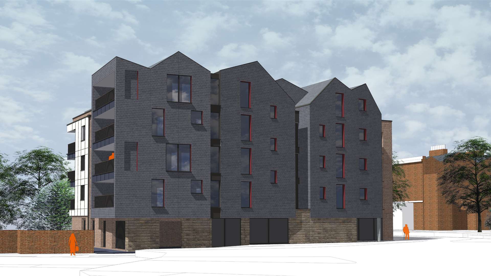 Plans for the new apartment block were approved. Courtesy of Lee Evans Partnership