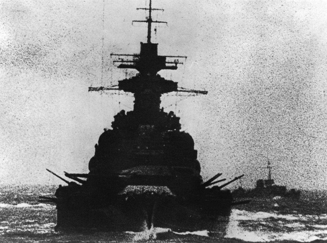 The battle cruiser Scharnhorst escapes up the Engish Channel under cover of bad weather predicted by the German Meteorological service. Picture: Royal Navy