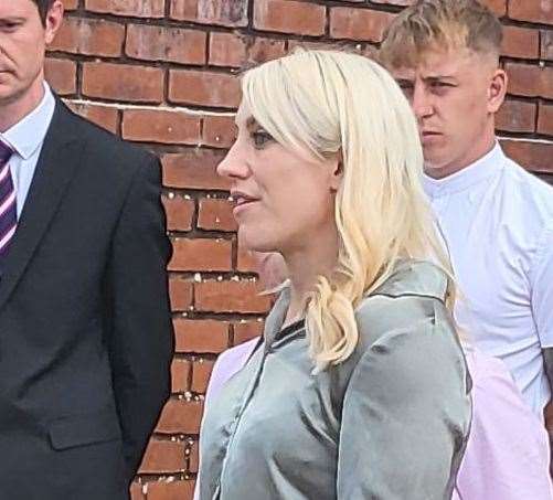 Julia's daughter, Bethan Coles, outside the court after sentencing (57850294)