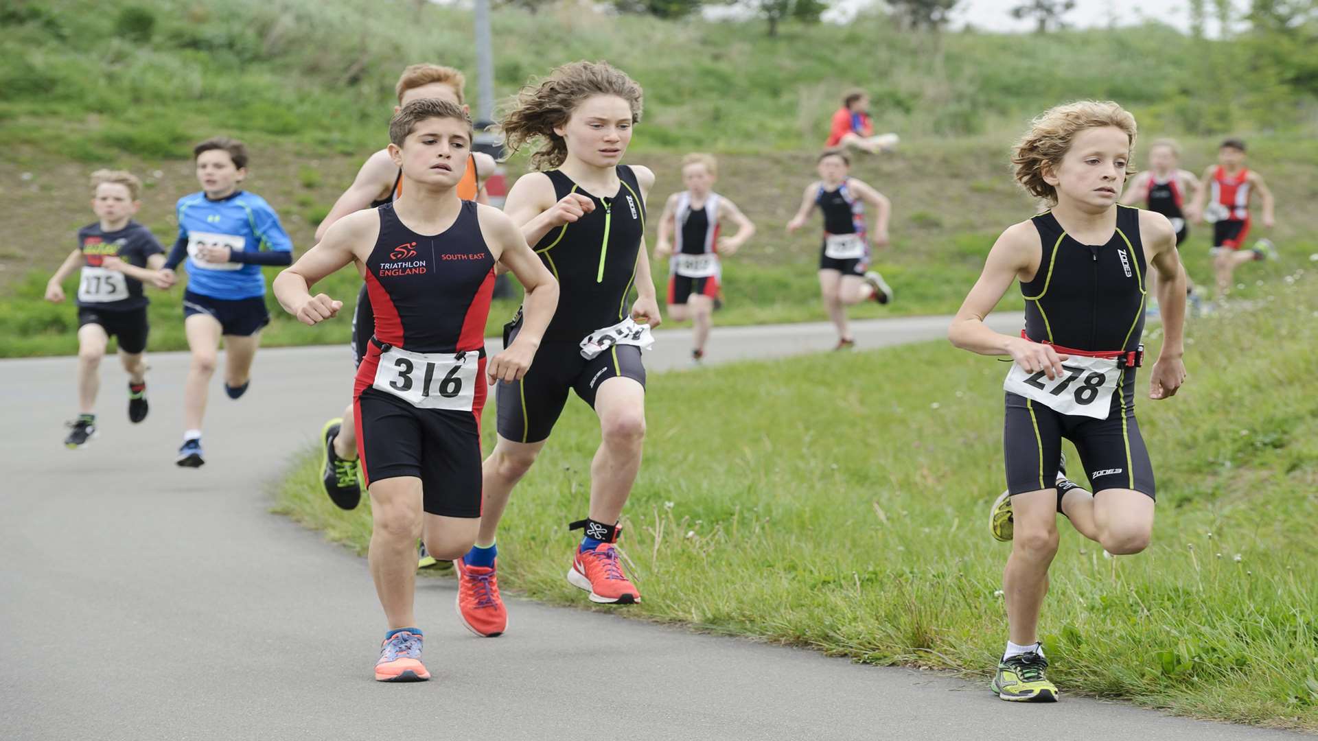 The MedwayTri Junior and Adult Duathlon was taking place when the accident occurred in a different part of the Cyclopark. Picture: Andy Payton