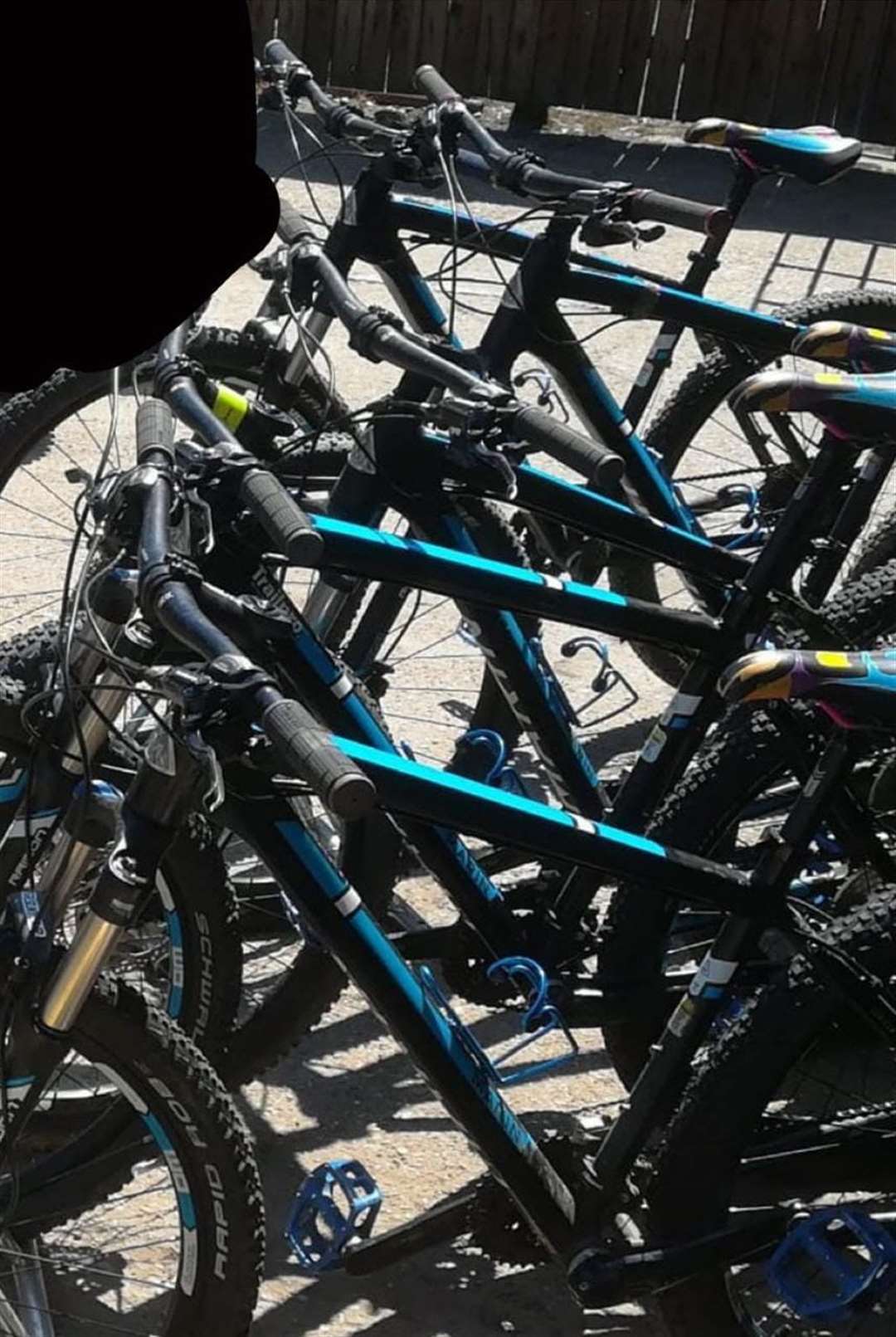 The five stolen bicycles. Picture: MXCP